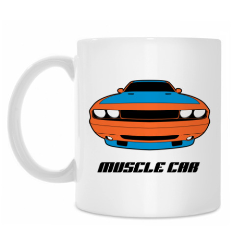 Кружка с принтом Muscle car