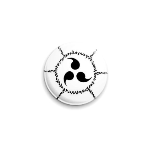 Значок 25мм с принтом Sasuke seal