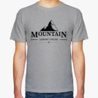 Классическая футболка Горы. Знак.(Mountain)