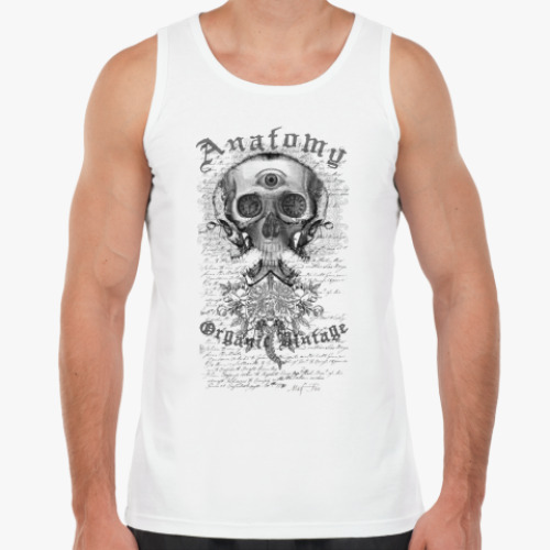 Майка с принтом Anatomy Organic Vintage