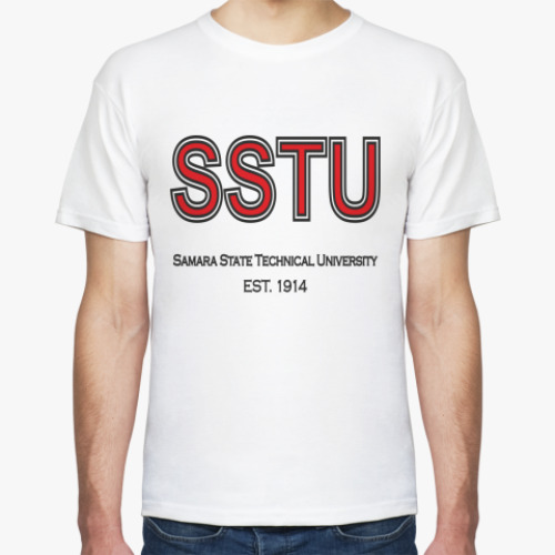 Футболка с принтом Отличная футболка СамГТУ (м)