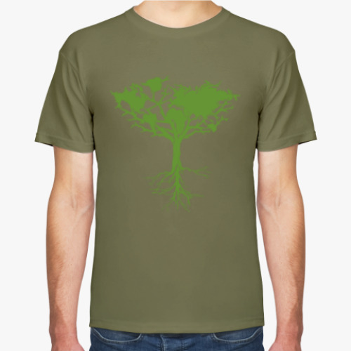 Футболка с принтом Дерево-атлас