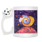 Кружка с футбольным мячиком