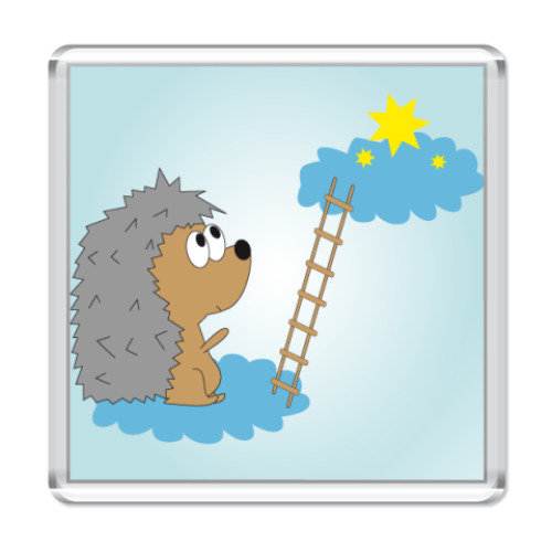 Магнит с принтом   Clouds