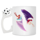 Кружка с футбольным мячиком