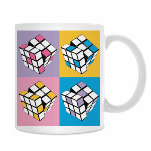 Кружка с принтом Rubik