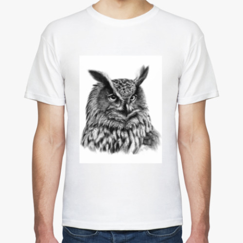 Футболка с принтом Совы. Совушки. Owl. Owls.