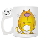 Кружка с футбольным мячиком