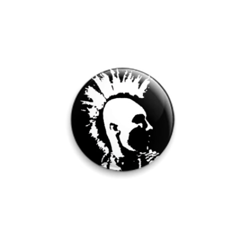 Значок 25мм с принтом punk