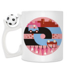 Кружка с футбольным мячиком