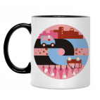 Кружка двухцветная