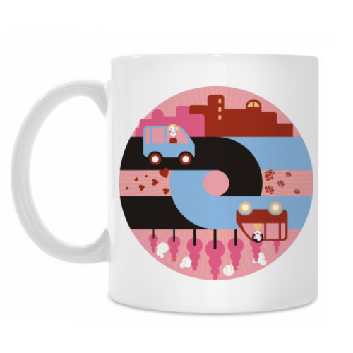 Кружка с принтом Жизнь современной девушки