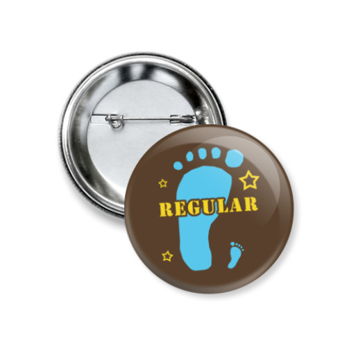 Значок 37мм с принтом Regular