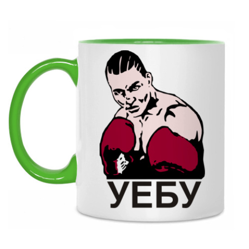 Кружка с принтом Боксёр