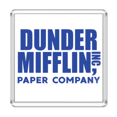 Магнит с принтом Dunder Mifflin / The Office