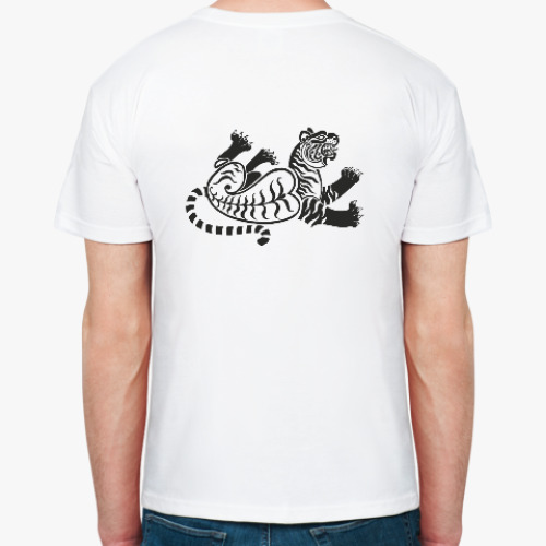 Футболка с принтом Скифский тигр