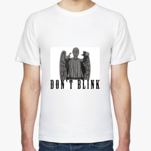 Футболка с принтом Don't blink