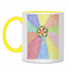 Двухцветная кружка Цветок