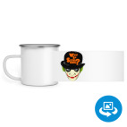 Кружка металлическая белая (круговая запечатка)