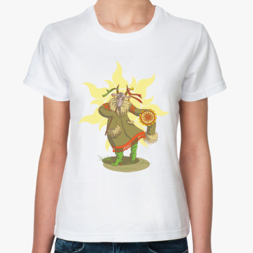 Классическая футболка с принтом Коляда