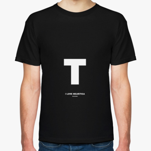 Футболка с принтом Флешмоб Helvetica. Алфавит.