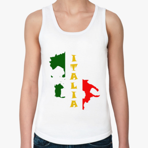 Женская майка с принтом Италия