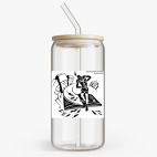 Банка с бамбуковой крышкой