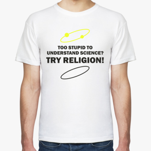 Футболка с принтом TRY RELIGION!