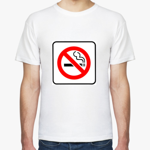 Футболка с принтом Не курю