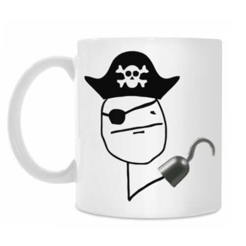 Кружка с принтом Pirate Face