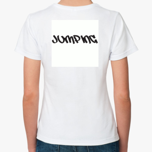 Классическая футболка с принтом Jumping