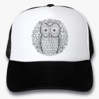 Кепка Trucker, черная Сова