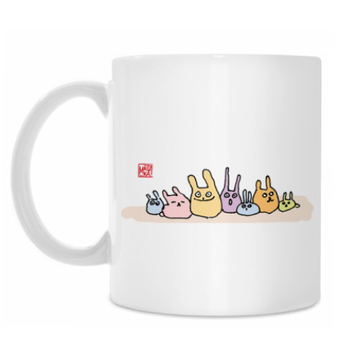 Кружка с принтом Бешеные зайцы