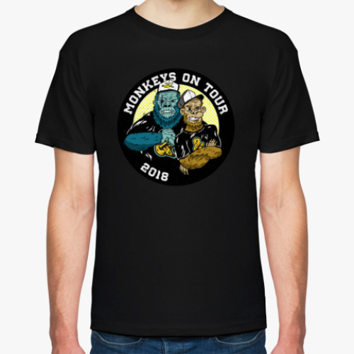 Футболка с принтом MONKEYS ON TOUR