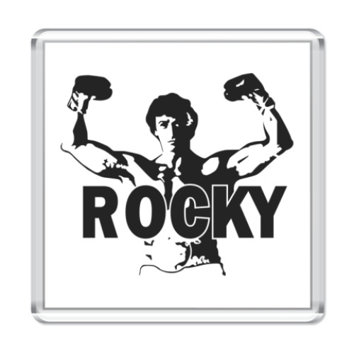 Магнит с принтом boxing