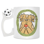 Кружка с футбольным мячиком