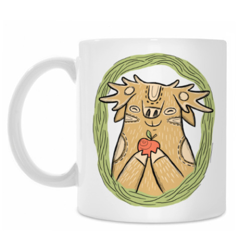 Кружка с принтом Лось