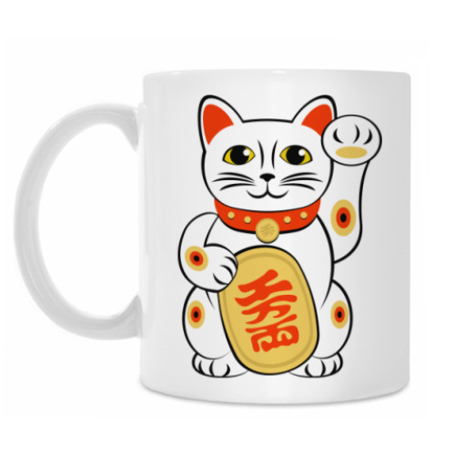 Кружка с принтом Lucky Cat