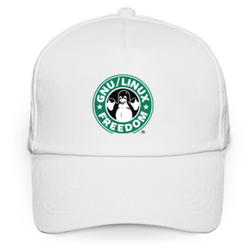 Кепка бейсболка с принтом GNU Linux Freedom