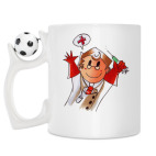 Кружка с футбольным мячиком