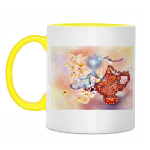 Кружка с принтом Лампа с джинном