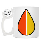 Кружка с футбольным мячиком