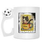 Кружка с футбольным мячиком