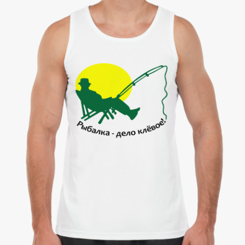 Майка с принтом Рыбалка-дело клёвое