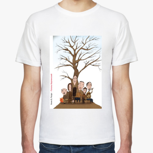 Футболка с принтом Тополь