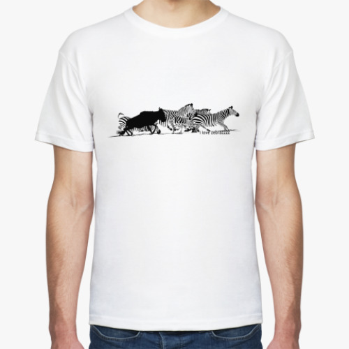 Футболка с принтом  'Зебра'