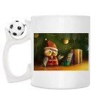 Кружка с футбольным мячиком