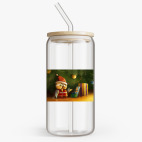 Банка с бамбуковой крышкой