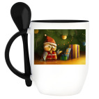 Кружка с ложкой