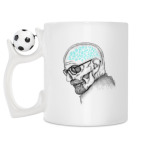 Кружка с футбольным мячиком